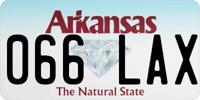 AR license plate 066LAX