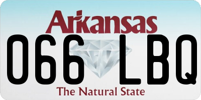 AR license plate 066LBQ