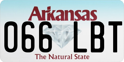 AR license plate 066LBT