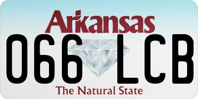 AR license plate 066LCB