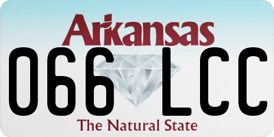 AR license plate 066LCC