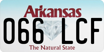 AR license plate 066LCF