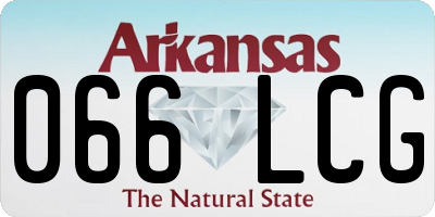 AR license plate 066LCG