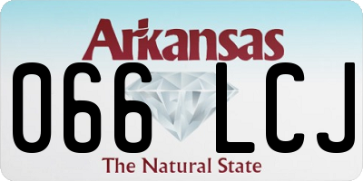 AR license plate 066LCJ