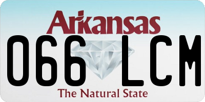 AR license plate 066LCM