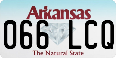 AR license plate 066LCQ