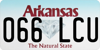 AR license plate 066LCU