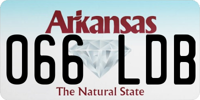 AR license plate 066LDB