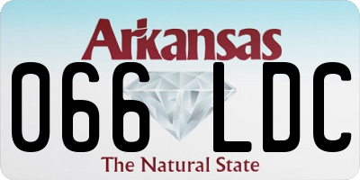 AR license plate 066LDC