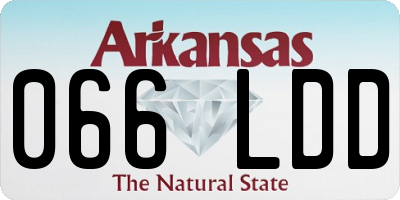 AR license plate 066LDD
