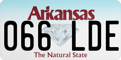 AR license plate 066LDE