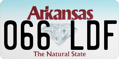 AR license plate 066LDF