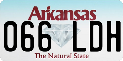 AR license plate 066LDH