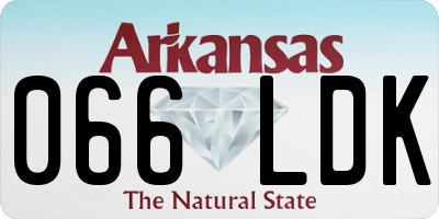 AR license plate 066LDK