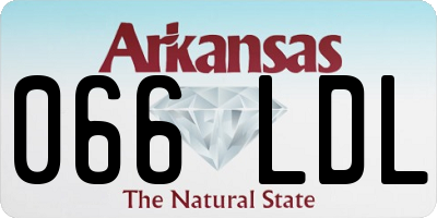 AR license plate 066LDL