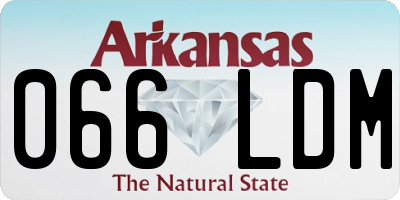 AR license plate 066LDM