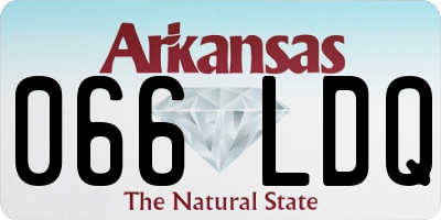 AR license plate 066LDQ
