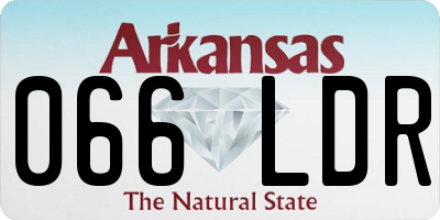 AR license plate 066LDR