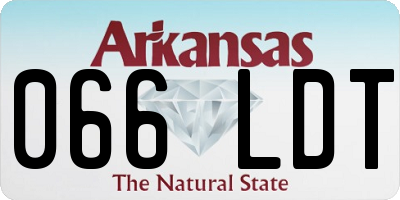 AR license plate 066LDT