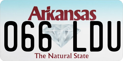 AR license plate 066LDU