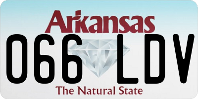 AR license plate 066LDV