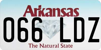 AR license plate 066LDZ