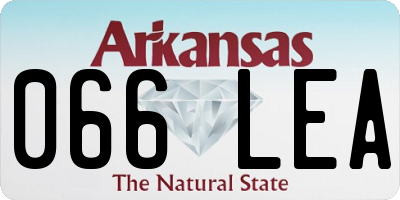 AR license plate 066LEA