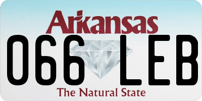 AR license plate 066LEB