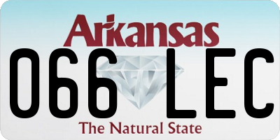 AR license plate 066LEC