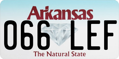 AR license plate 066LEF