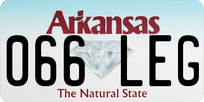 AR license plate 066LEG