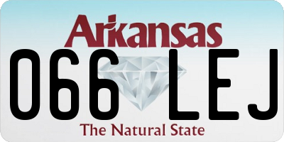AR license plate 066LEJ