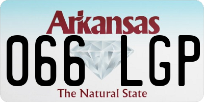 AR license plate 066LGP