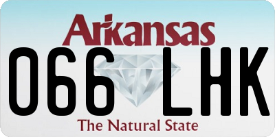 AR license plate 066LHK