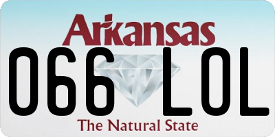 AR license plate 066LOL