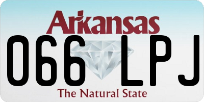AR license plate 066LPJ