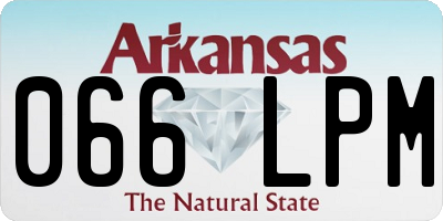 AR license plate 066LPM