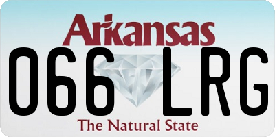 AR license plate 066LRG