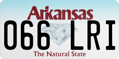 AR license plate 066LRI