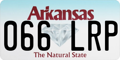 AR license plate 066LRP