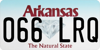 AR license plate 066LRQ