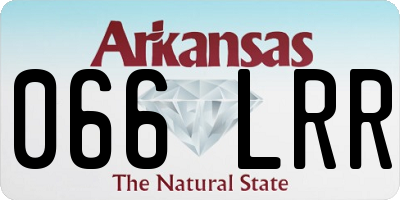 AR license plate 066LRR