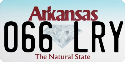 AR license plate 066LRY