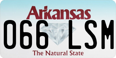 AR license plate 066LSM