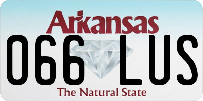 AR license plate 066LUS