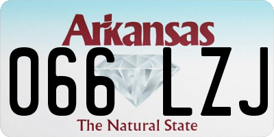 AR license plate 066LZJ
