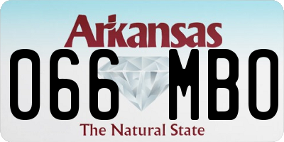 AR license plate 066MBO