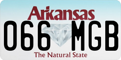 AR license plate 066MGB
