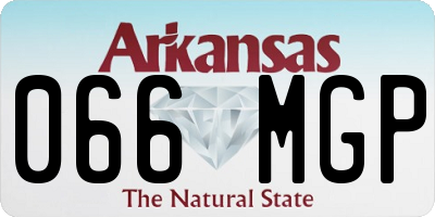 AR license plate 066MGP