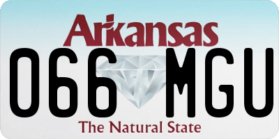 AR license plate 066MGU